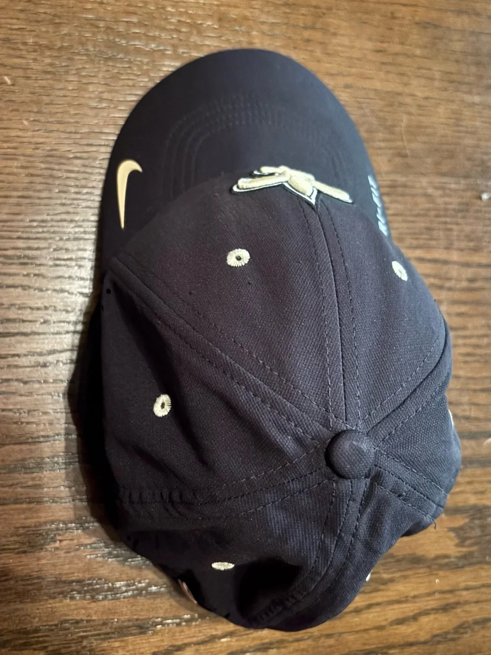 Nike Dri-FIT New Orleans Saints Fitted Hat Black Est S/M Size Tag Missing